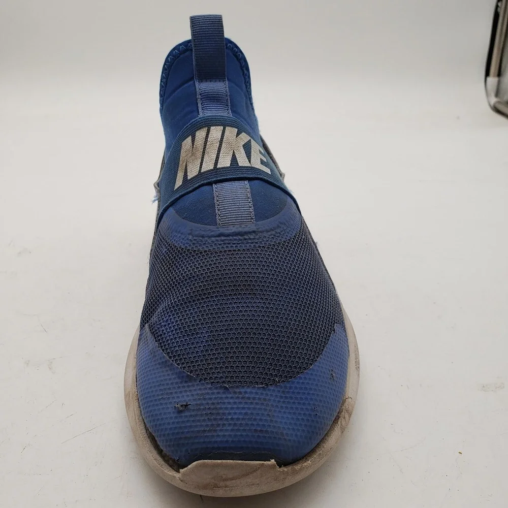 Nike Flex Runner Shoes Youth Size 5Y Blue Slip On Running Sneakers Athletic